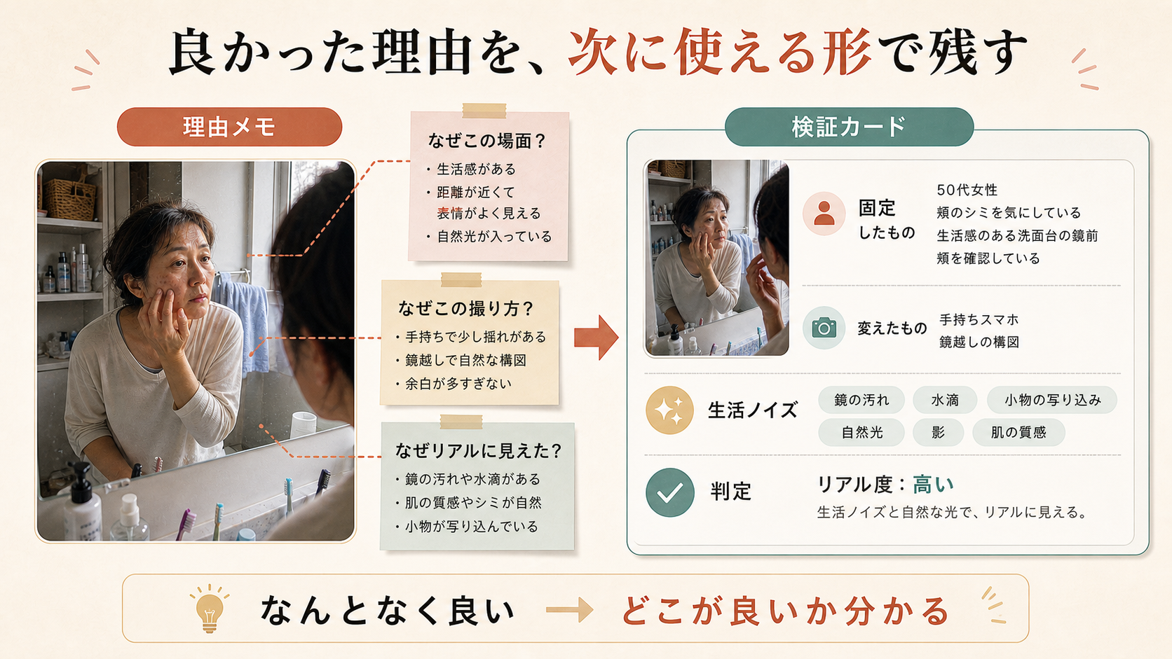 理由メモと検証カードで勝ち理由を残す説明画像